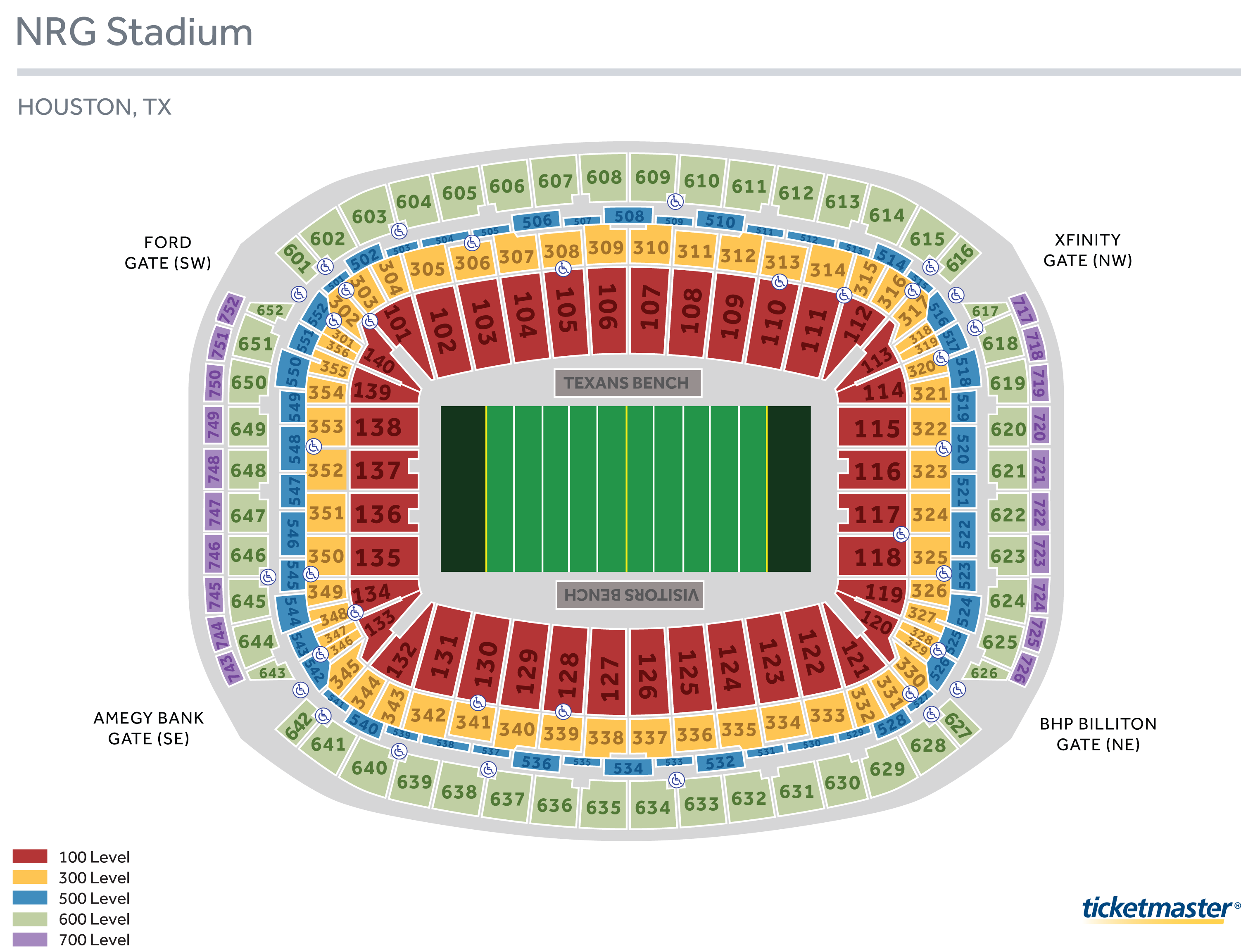 Nrg Club Level Seating Chart