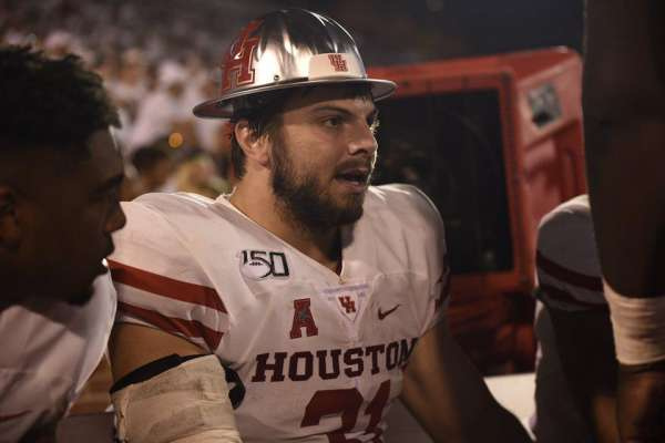 football team hard hats