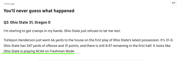 Oregon spanked early