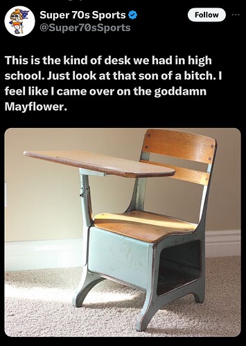_Super 70s High School Desk