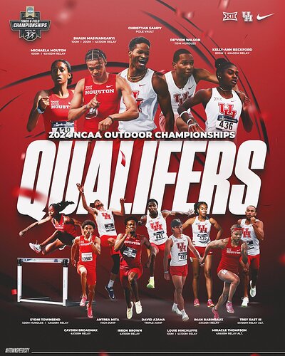 24 uh NCAA TF championship qualaifiers
