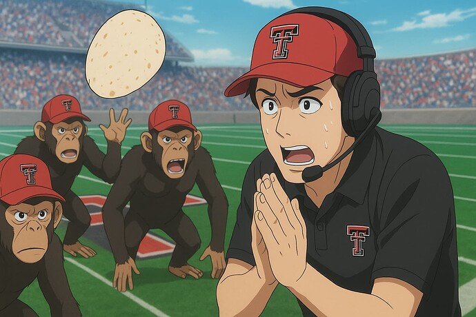 Coach vs. Chimpanzees on Field