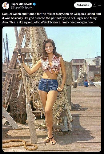 _Super 70s Raquel Welch as Gilligan's Mary Ann_R