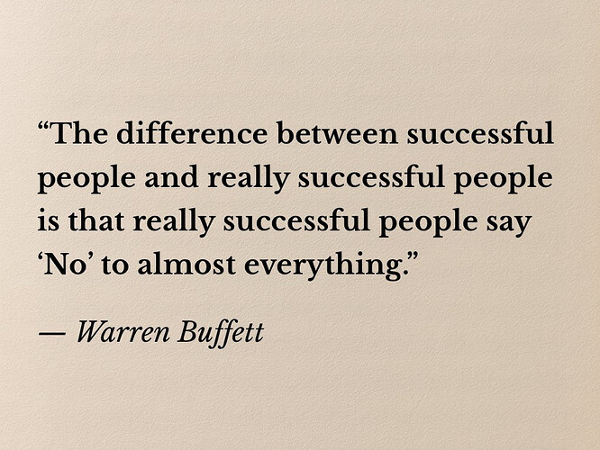 2025-11-06 Buffett on Saying No