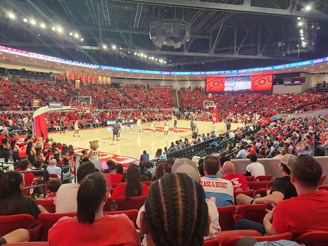 View from seats