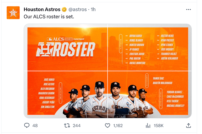 astros roster