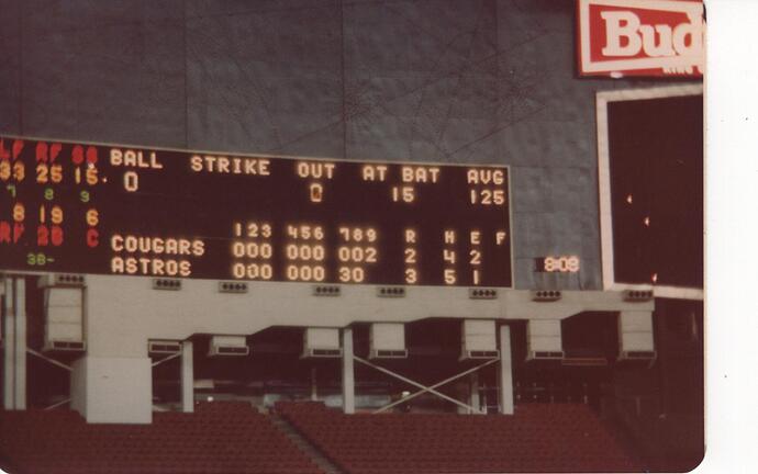 UH vs Astros 1983