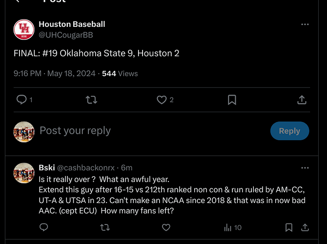 UH baseball