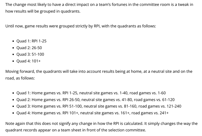 quad changes ncca baseball