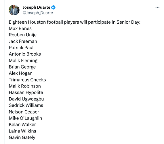 2023 senior day
