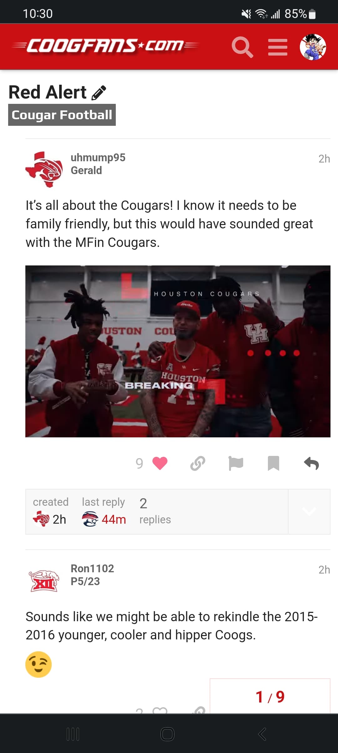 Red Alert - Football - CoogFans - Houston Cougar Football, News and Forums
