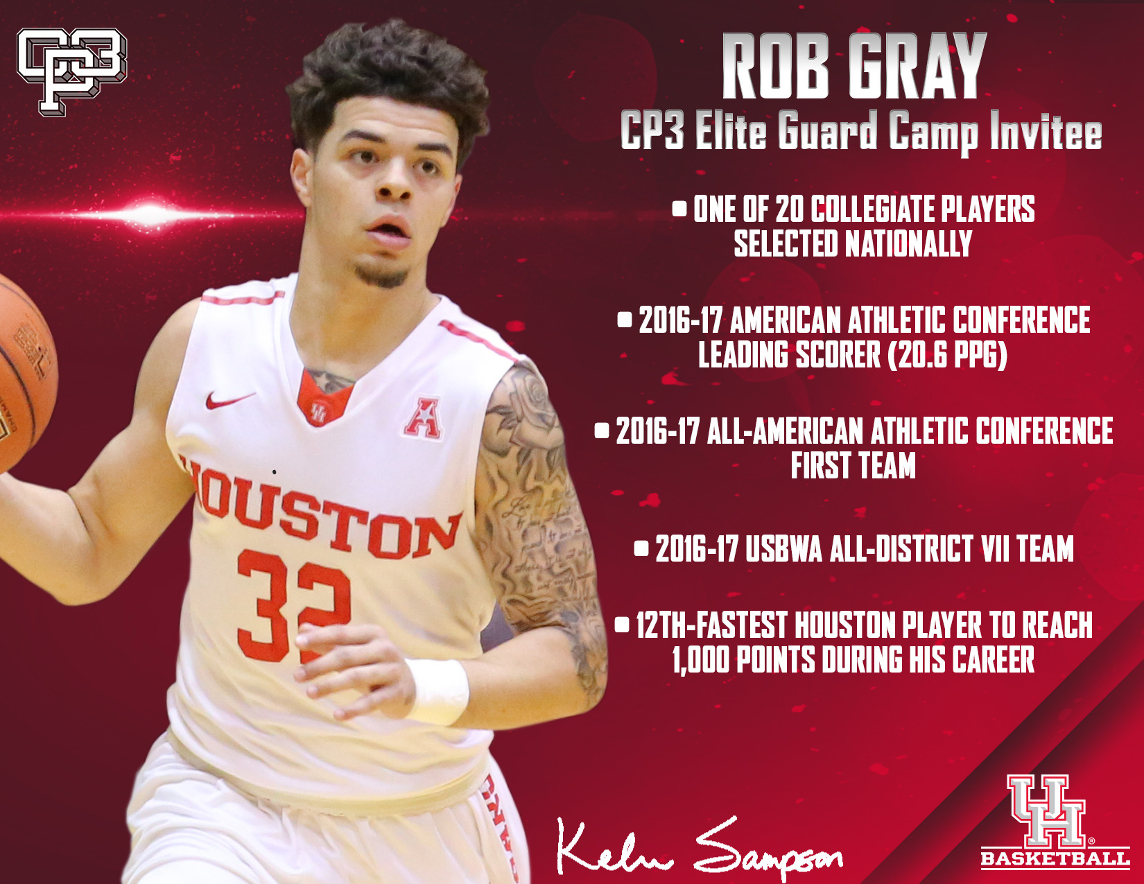 Rob Gray Invited to CP3 Elite Guard Camp Cougar Basketball Coogfans